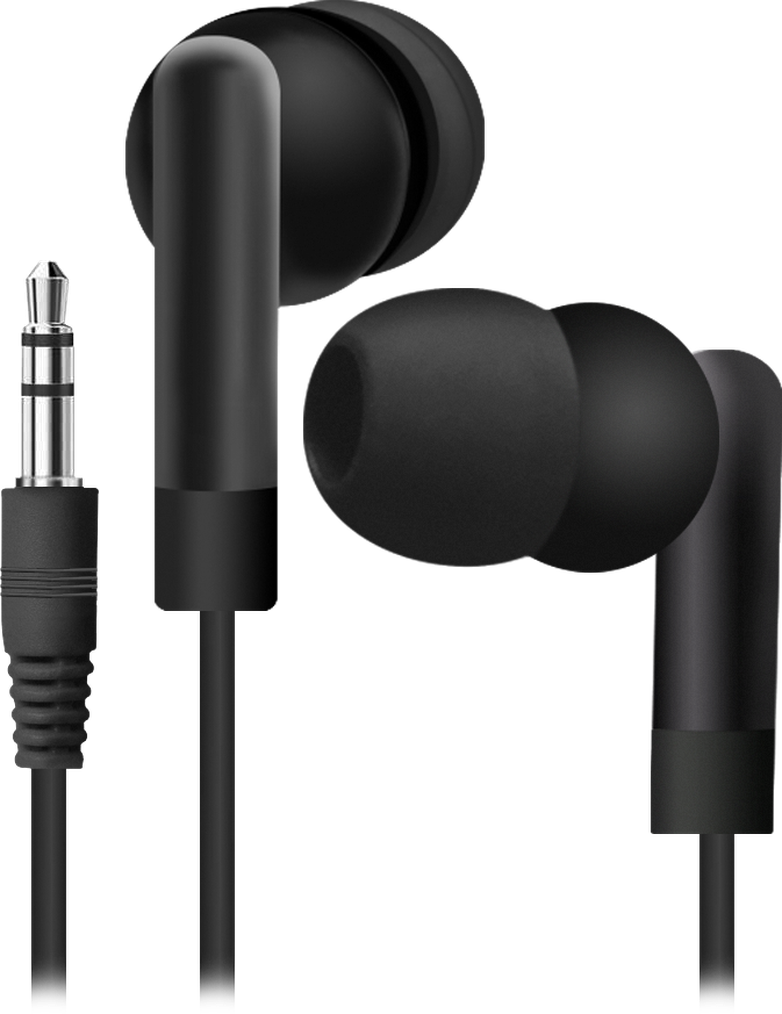 Проводные внутриканальные наушники Defender Basic 210 кабель 1.2 м, черные (1/50/200)