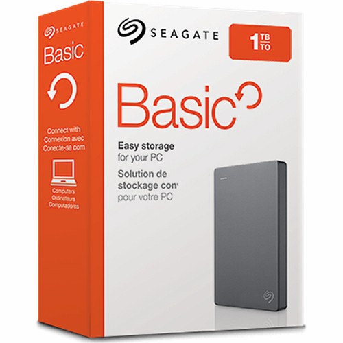 Внешний HDD  Seagate  1 TB  Basic чёрный, 2.5", USB 3.0