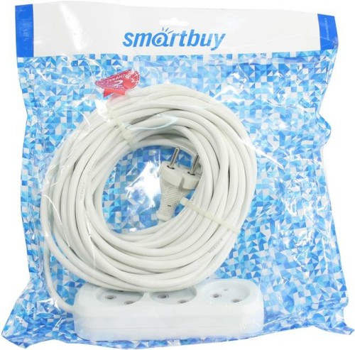 Удлинитель Smartbuy 3 гнезда 15 метров 10А/2,2кВт без заземления ПВС 2х1,0 (SBE-10-3-15-N) (1/12)