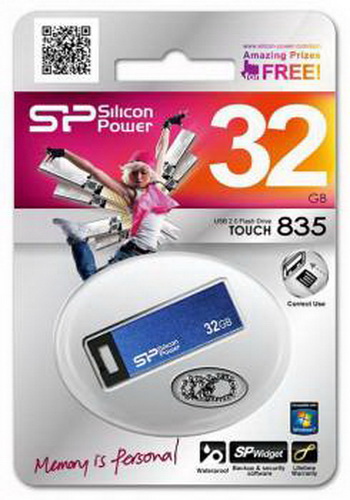 USB  32GB  Silicon Power  Touch 835  синий
