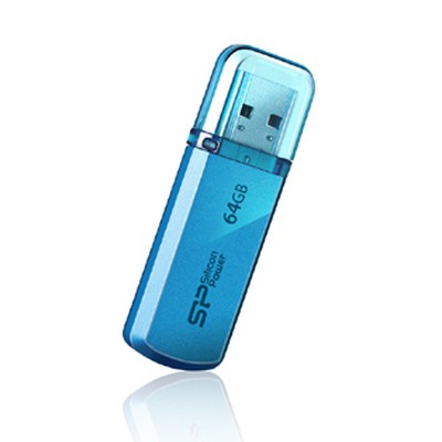 USB  64GB  Silicon Power  Helios 101  голубой