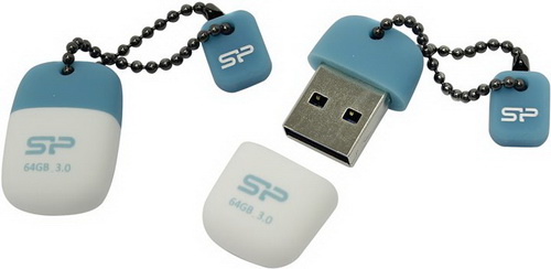 USB 3.0  64GB  Silicon Power  Jewel J07  синий