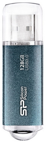 USB 3.0  128GB  Silicon Power  Marvel M01 синий