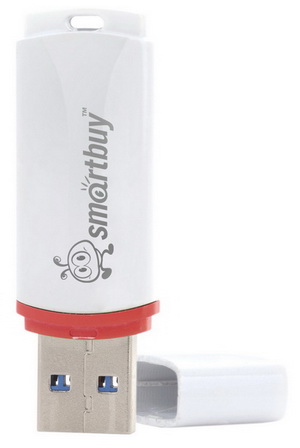 USB  4GB  Smart Buy  Crown  белый