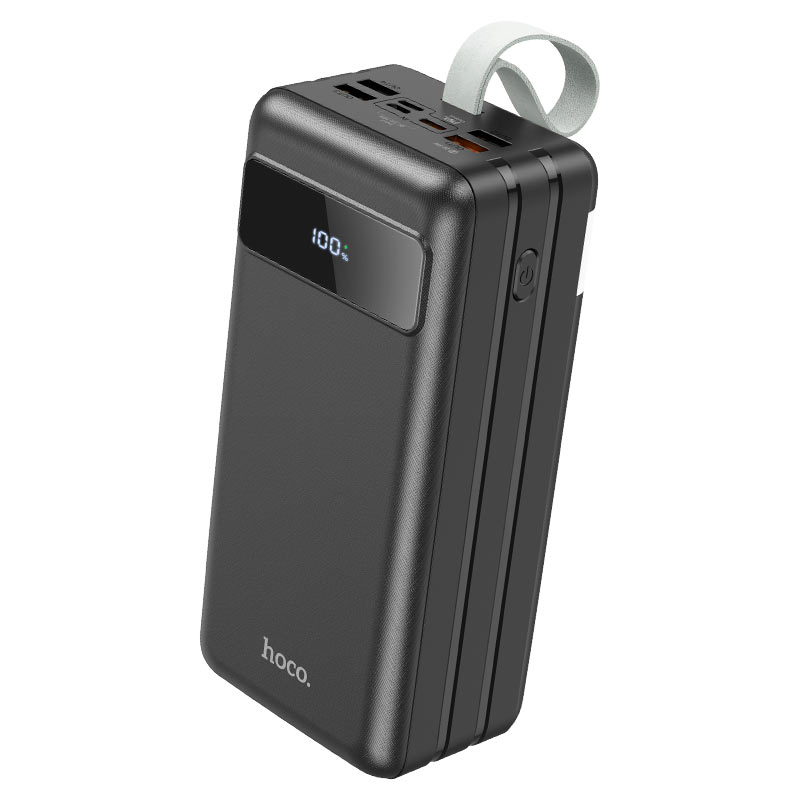 Аккумулятор внешний HOCO J86B, Electric, 60000mAh, пластик, LED, 3 USB, 8-pin, Micro, Type-C 22,5 Вт