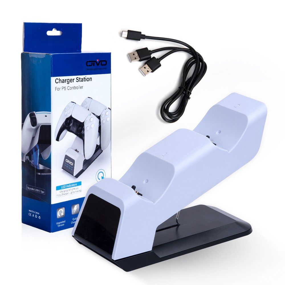 Зарядная станция PS-5 Dual Charging Dock for Controllers + usb IV-P5233 OIVO