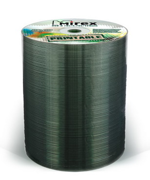 Диск MIREX DVD-R 4.7 GB 16x  для печати (полная заливка) (100/500)