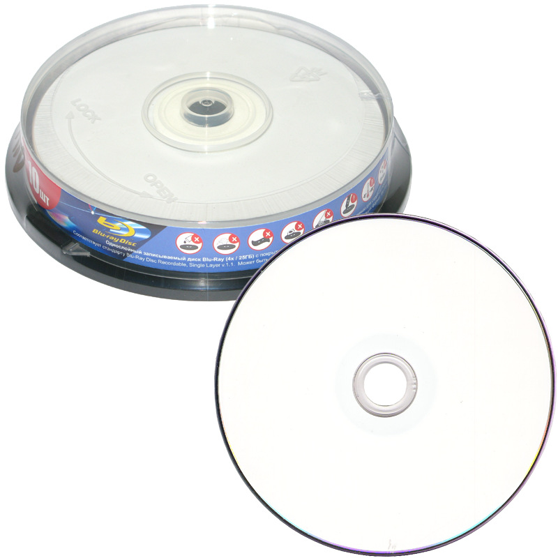 Диск BD-R 25 GB 4x Inkjet Print (MBI) CB-10