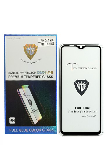 Защитное стекло Mietubl для Samsung Galaxy M20, Full Screen, 0.33 мм, 2.5D, глянц, полный клей, чёрн