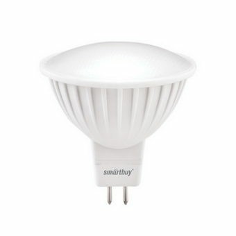 Лампа светодиодная SMARTBUY GU5.3 (MR16) 9,5Вт 220V 4000K (нейтральный свет) (10/100)