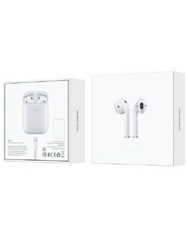 Наушники внутриканальные Borofone BW01, Plus, bluetooth 5.1, микрофон, цвет: белый (1/22/132)