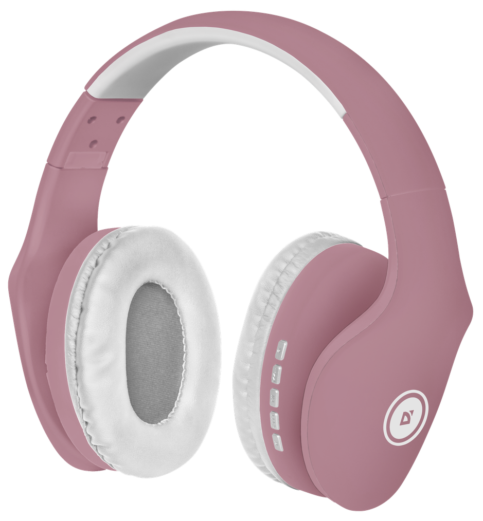Беспроводные накладные наушники DEFENDER FreeMotion B525 Bluetooth, розовый/белые (1/40)