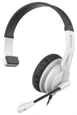 Гарнитура A4TECH HS-11 черный/белый 2м накладные оголовье (1/30)