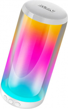 Портативная колонка Sven АС PS-265 10W 1.0 BT/3.5Jack/USB 10м 2000mAh (без.бат) (SV-021344), белый (