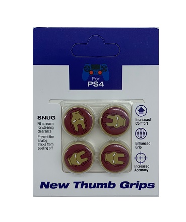 Насадка PS4 Cover for Stick Silicon  4 in 1 Iron Man