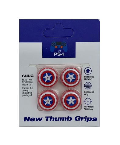 Насадка PS4 Cover for Stick Silicon  4 in 1 Captain America