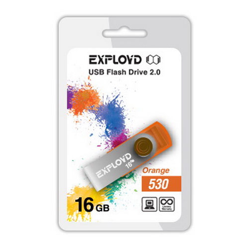 USB  16GB  Exployd  530  оранжевый