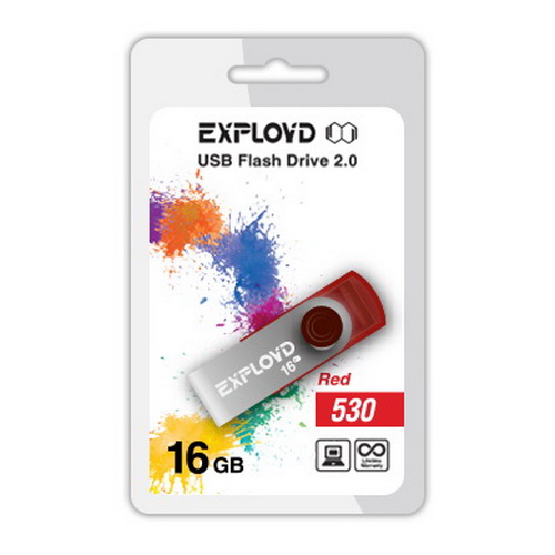 USB  16GB  Exployd  530  красный