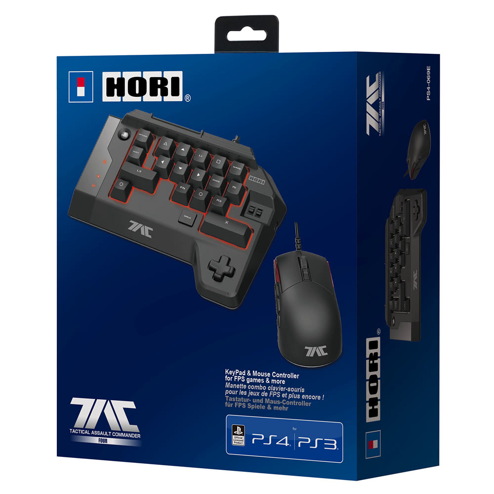 Набор (игровая мышь и кейпад) PS4/PS3 Tactical Assault Commander 4   - HORI