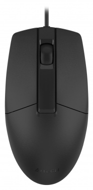 Мышь проводная A4TECH OP-330 (1000dpi) USB (3but), черный (1/60)