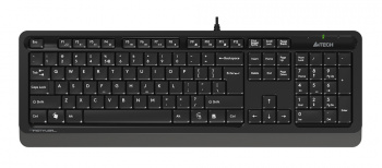 Клавиатура проводная A4TECH Fstyler FK10 USB Multimedia, черная/серая (1/20)