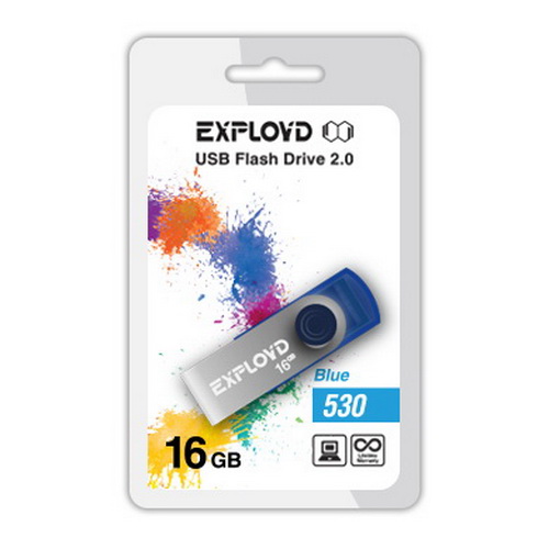 USB  16GB  Exployd  530  синий