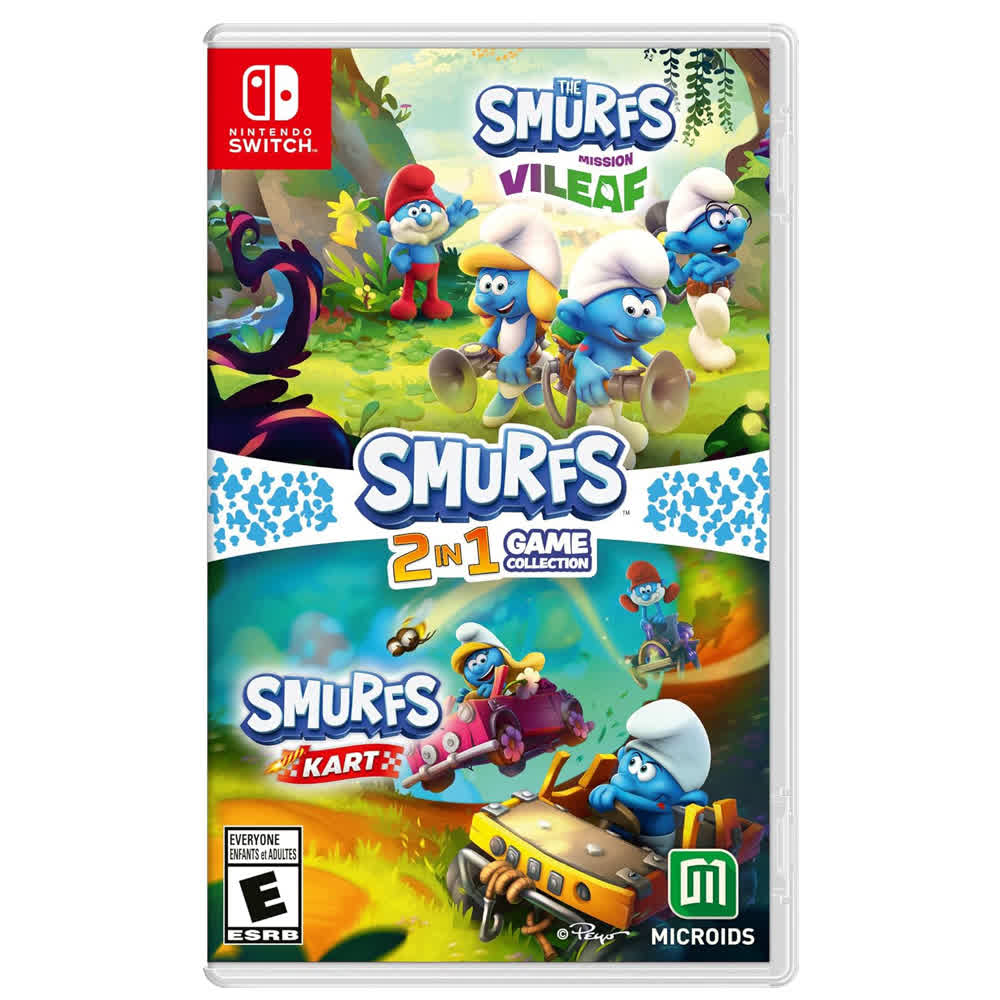 The Smurfs 2 in 1 Game Collection:Mission Vileaf & Smurfs Kart [Nintendo Switch, русские субтитры]
