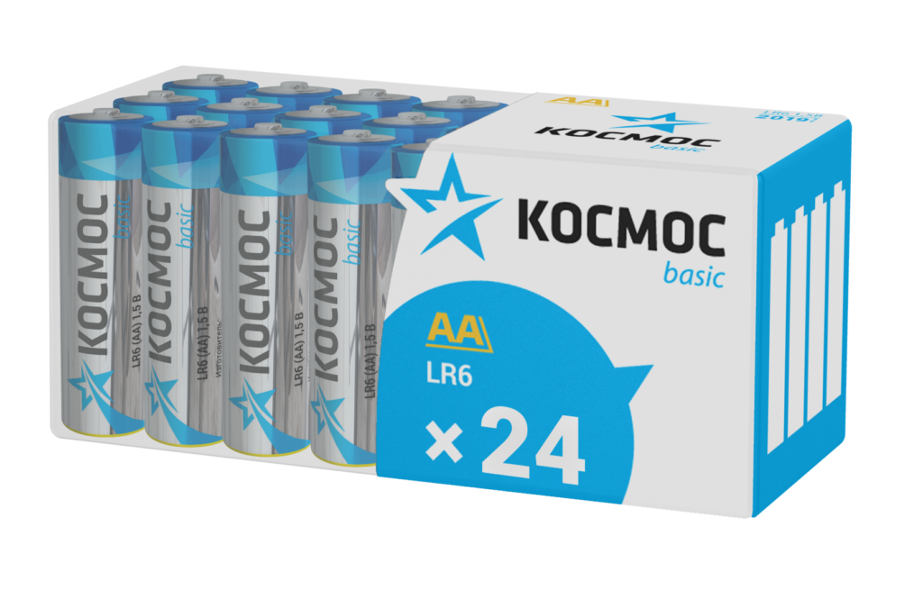 Элемент питания КОСМОС  LR6 24BOX (б/б) (24/480)