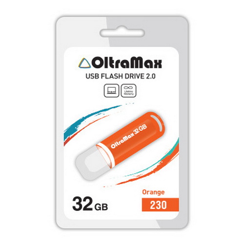 USB  32GB  OltraMax  230  оранжевый