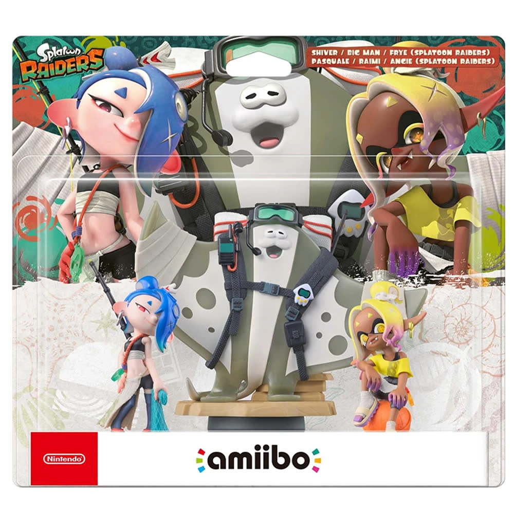 Shiver, Big Man & Frye - Splatoon Raiders Set (Splatoon коллекция) [Nintendo Amiibo Character]