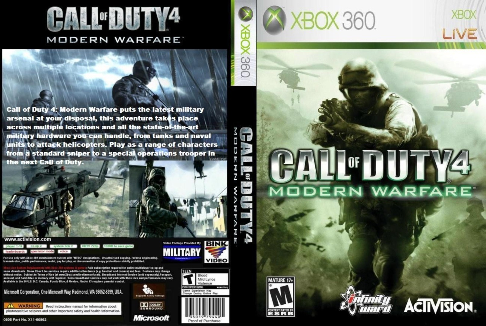 Call of Duty 4: Modern Warfare [Xbox 360, английская версия]