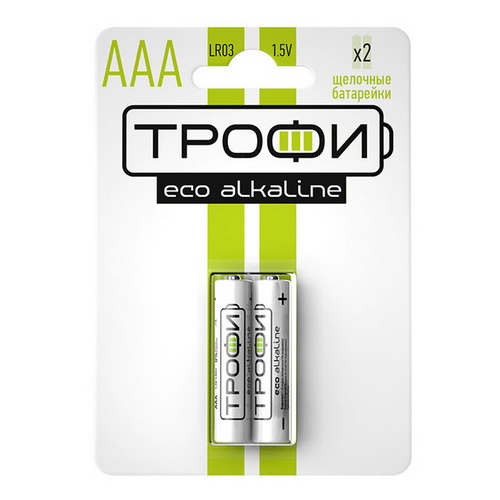 Элемент питания Трофи LR03-2BL ENERGY Alkaline (20/480/17280)