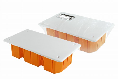 Распаячная коробка СП 172х96х45мм, крышка, IP20, инд. штрихкод, TDM (1/70)