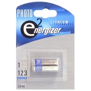 Элемент питания ENERGIZER  CR123 Lithium  (1бл)   (6/60)