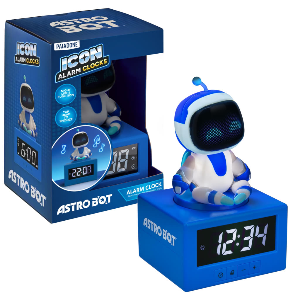 Будильник-светильник PALADONE Icons: Astro Bot , 17 см