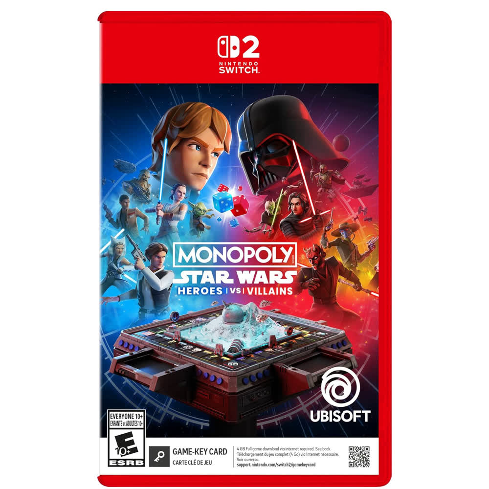 Monopoly: Star Wars Heroes vs. Villains (Game-Key Card) [Switch 2, английская версия]