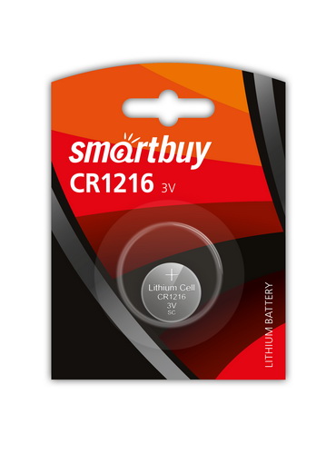 Элемент питания SMARTBUY CR 1216 BL1 (12/720)