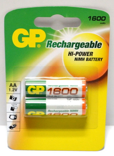 Аккумулятор GP  R6 (1800 mAh) (2бл)   (2/20/200)