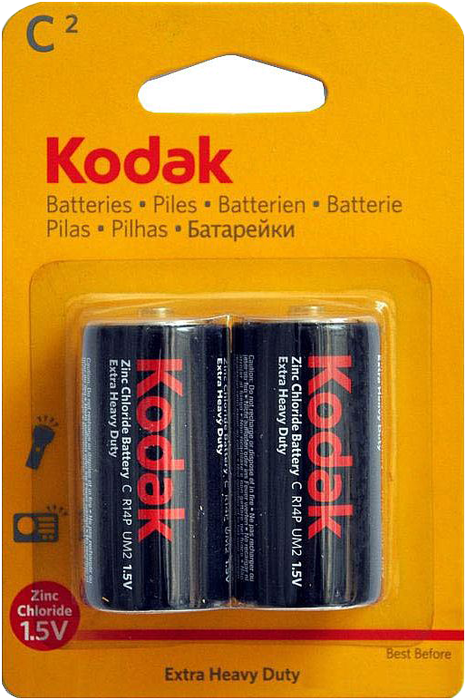 Элемент питания KODAK Heavy Duty  R14  BL2  (KCHZ-2)   (20/200)