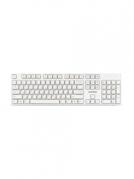 Клавиатура проводная SMARTBUY ONE 238,мультимедийная, USB (SBK-238U-W), белая (1/20)