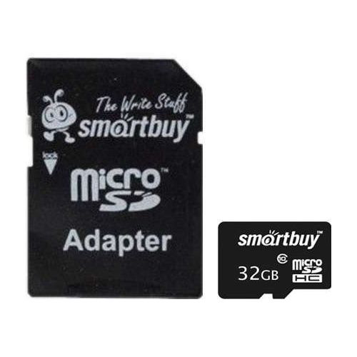 MicroSD  32GB  Smart Buy Class 10 UHS-I + SD адаптер