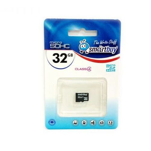 MicroSD  32GB  Smart Buy Class 10 UHS-I без адаптера