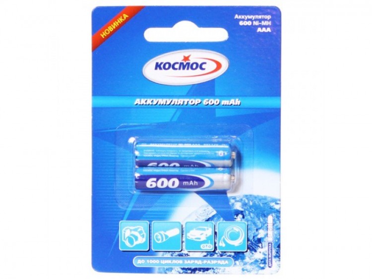 Аккумулятор КОСМОС  R03 (600 mAh)  BL2 (2/24/288)