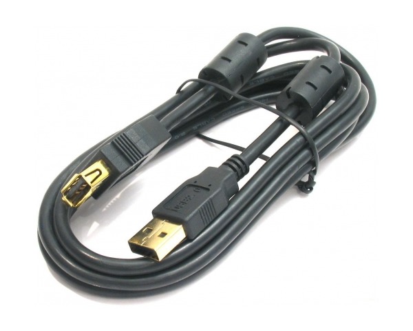 Кабель-удлинитель DEFENDER USB02-06PRO USB2.0, AM-AF, черный, 1.8м.(1/51) (1/50/200)