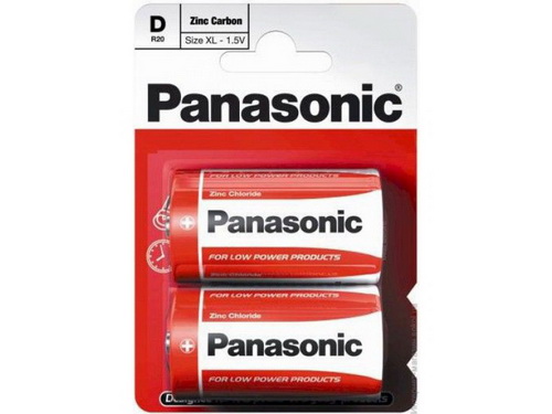 Элемент питания PANASONIC  R20 Zinc Carbon (2 бл)  (24/120)