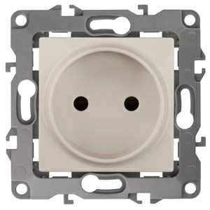Розетка ЭРА серии ЭРА 12 скрытой установки 2P 16АХ250В слоновая кость (1/10/100/3200)