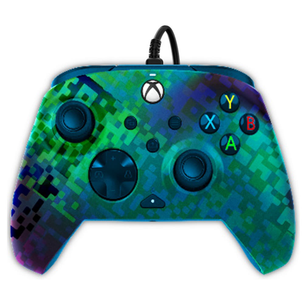Джойстик XB Series X|S/ XB One/ PC Controller Wired Rematch Glitch Green 023-GG