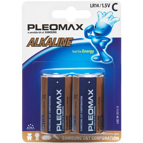 Элемент питания SAMSUNG PLEOMAX  LR14  BL2   (20/160/7200)