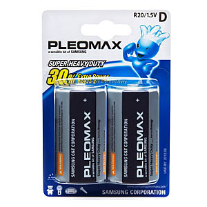 Элемент питания SAMSUNG PLEOMAX  R20  BL2   (20/80/4800)