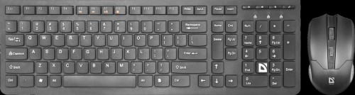 Комплект беспроводной Клавиатура + Мышь DEFENDER C-775 Columbia, USB, черная (1/20)